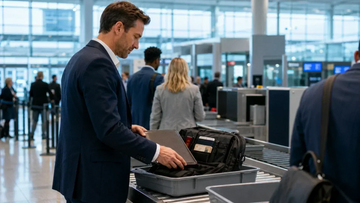 Airport security preparation tips for faster TSA screening with organized carry-on luggage