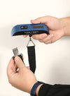 Durable strap and stainless steel hook on Travel Inspira portable digital hanging luggage scale