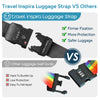 Travel Inspira Anti-Theft Luggage Strap with TSA Lock & Tag
